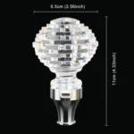 Universal Car Nest Shaped Crystal Gear Head Gear Shift Knob with Light - Image 4