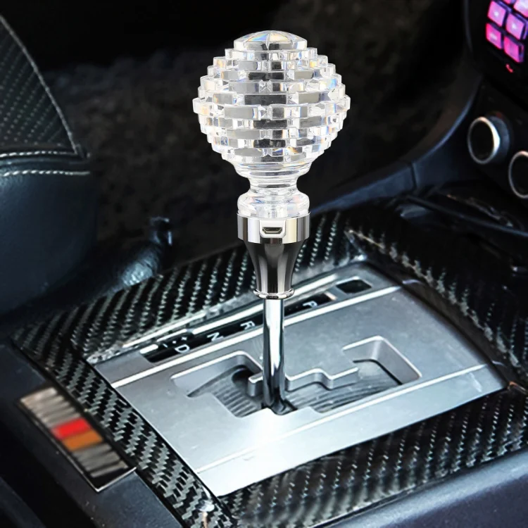 CRP0920_5.webp Universal Car Nest Shaped Crystal Gear Head Gear Shift Knob with Light - Image 6