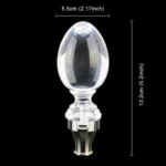 Universal Car Egg Shaped Crystal Gear Head Gear Shift Knob with Light - Image 4