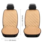 Car 12V Front Seat Heater Cushion Warmer Cover Winter Heated Warm, Double Seat - Image 2