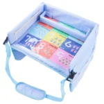 Children Waterproof Dining Table Toy Organizer Baby Safety Tray Tourist Painting Holder  (Pink Food) - Image 2