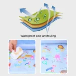 Children Waterproof Dining Table Toy Organizer Baby Safety Tray Tourist Painting Holder  (Pink Food) - Image 6