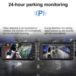 T638+ Car DVR USB Hidden Dual-lens Driving Recorder HD Reversing Video Monitor - Image 5