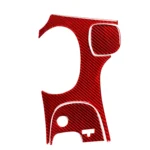 3 in 1 Carbon Fiber Car Gear Panel Sticker Kits C for Chevrolet Corvette C5 1998-2004, Left Drive