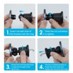 MOMAX MoVe Universal Transparent Magnetic Air Outlet Car Holder - Image 8