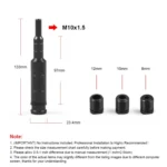 Car Modification Shift Lever Heightening Gear Shifter Extension Rod M10x1.5 - Image 4