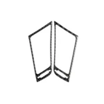 2 PCS Car Carbon Fiber Central Air Outlet Frame Decorative Sticker for Infiniti Q50 / Q60 2014-2020 - Image 2