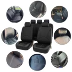 4 in 1 Universal PU Leather Four Seasons Anti-Slippery Front Seat Cover Cushion Mat Set for 2 Seat Car - Image 5