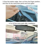 Car Quarantine Transparent Anti-spray Shield Anti-Saliva Protective Film, Driver Seat Universal - Image 7