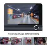 3 in 1 4 inch 170 Degree Wide Angle Night Vision HD 1080P Video Car DVR, Support Motion Detection / G-Sensor - Image 5