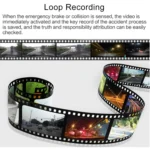 3 in 1 4 inch 170 Degree Wide Angle Night Vision HD 1080P Video Car DVR, Support Motion Detection / G-Sensor - Image 10