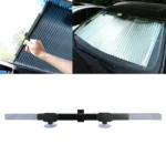 Car Sucker Suction Cups Retractable Windshield Sun Shade Block Sunshade Cover for Solar UV Protect, Size: 65cm