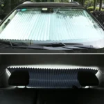 Car Sucker Suction Cups Retractable Windshield Sun Shade Block Sunshade Cover for Solar UV Protect, Size: 65cm - Image 11