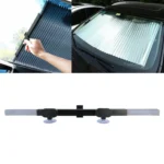 Car Sucker Suction Cups Retractable Windshield Sun Shade Block Sunshade Cover for Solar UV Protect, Size: 70cm