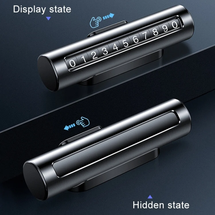 CRP2681B_5.webp Car Metal Roller Creative Temporary Parking Card Parking Number Card - Image 6