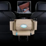 Car Front Seat Hanging Bag Paper Towel / Water Cup Storage Bag