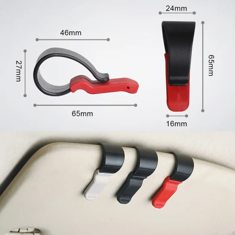 CRP2748B_2.webp Multifunctional Car Glasses Mount Holder Card Bill Storage Clip - Image 3