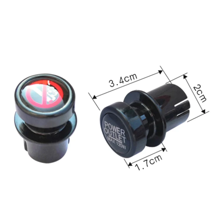 CRP2752_2.webp 2 PCS / Set Car Cigarette Lighter Dust Cover Plug - Image 3