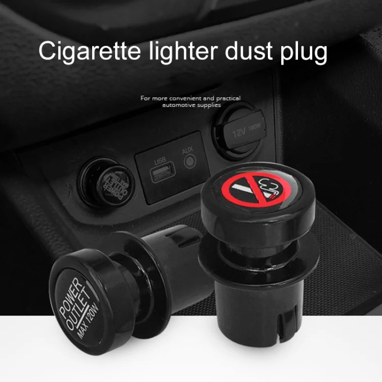 CRP2752_6.webp 2 PCS / Set Car Cigarette Lighter Dust Cover Plug - Image 7