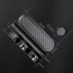 Car Carbon Fiber Magnetic Clamp Cable Storage Box Creative Desktop Hub Organizer - Image 3