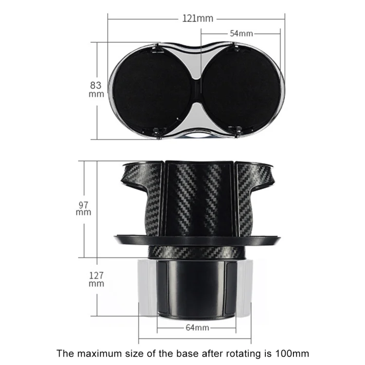 CRP2812_4.webp Multi-functional Car Base Adjustable Cup Holder Drink Holder - Image 5
