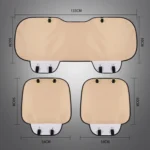 3 in 1 Car Seat Cushion Free Binding Half Inclusive Seat Mat Set - Image 4