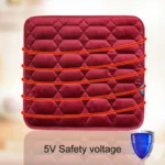 Car USB Seat Heater Cushion Warmer Cover Winter Heated Warm Mat, Style: Square - Image 5