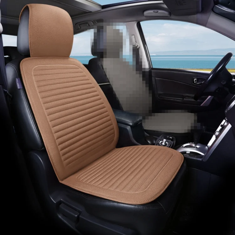 CRP3354Q.webp Car Four Seasons Linen Fabric Front Seat Cushion - Image 1