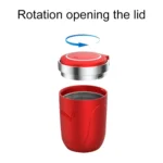 Portable Car Stainless Steel Liner Cigarette Ashtray with Light - Image 3