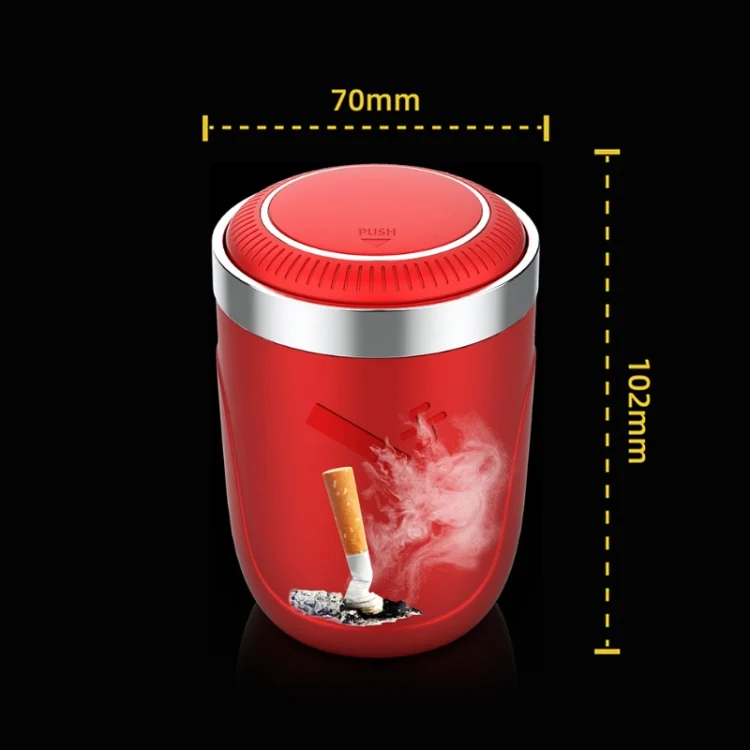 CRP3636_B4.webp Portable Car Stainless Steel Liner Cigarette Ashtray with Light - Image 5