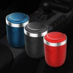 Portable Car Stainless Steel Liner Cigarette Ashtray with Light - Image 9
