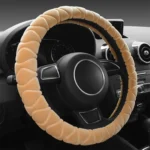 Car Universal Short Plush Warm Anti-skid Steering Wheel Cover, Adaptation Steering Wheel Diameter: 38cm