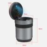Multi-function Portable Creative LED Car Cigarette Ash Tray Ashtray with Lid - Image 2