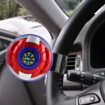 Car Universal Steering Wheel Spinner Knob Auxiliary Booster Aid Control Handle with Compass