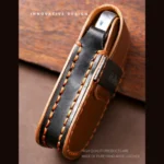 Hallmo Car Cowhide Leather Key Protective Cover Key Case for Hyundai IX35 A Style - Image 5