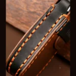 Hallmo Car Cowhide Leather Key Protective Cover Key Case for Audi A6L / A8L / A4 / A7 / A5 B Style - Image 5