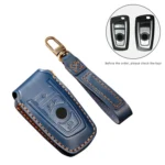 Hallmo Car Cowhide Leather Key Protective Cover Key Case for Old BMW - Image 2