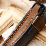 Hallmo Car Cowhide Leather Key Protective Cover Key Case for Porsche Macan 718 2021 A Style - Image 5