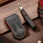 Hallmo Car Cowhide Leather Key Protective Cover Key Case for Geely Emgrand A Style - Image 7