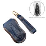 Hallmo Car Cowhide Leather Key Protective Cover Key Case for Geely Emgrand A Style - Image 2