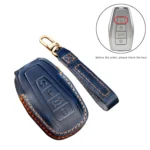 Hallmo Car Cowhide Leather Key Protective Cover Key Case for Geely Emgrand B Style - Image 2