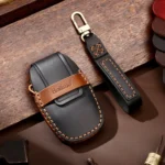 Hallmo Car Cowhide Leather Key Protective Cover Key Case for Geely Emgrand C Style - Image 7