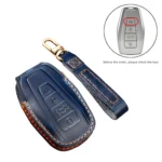 Hallmo Car Cowhide Leather Key Protective Cover Key Case for Geely Emgrand C Style - Image 2