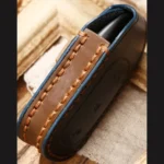 Hallmo Car Cowhide Leather Key Protective Cover Key Case for LEADING IDEAL One - Image 5