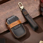 Hallmo Car Cowhide Leather Key Protective Cover Key Case for Subaru Forester - Image 7
