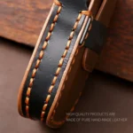 Hallmo Car Cowhide Leather Key Protective Cover Key Case for Subaru Forester - Image 5