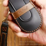 Hallmo Car Cowhide Leather Key Protective Cover Key Case for NIO ES6 / ES8 - Image 4