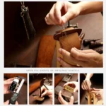 Hallmo Car Cowhide Leather Key Protective Cover Key Case for NIO ES6 / ES8 - Image 6