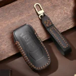 Hallmo Car Cowhide Leather Key Protective Cover Key Case for Ford Focus  A Style - Image 7