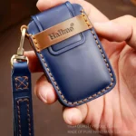 Hallmo Car Cowhide Leather Key Protective Cover Key Case for Land Rover Discovery 5 A Style - Image 4